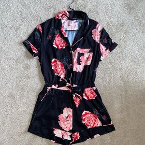 Victoria’s Secret Floral Satin Romper